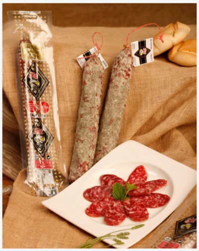 Salchichón ibérico extra envasado al vacío de Distribuciones Lucas Guzmán