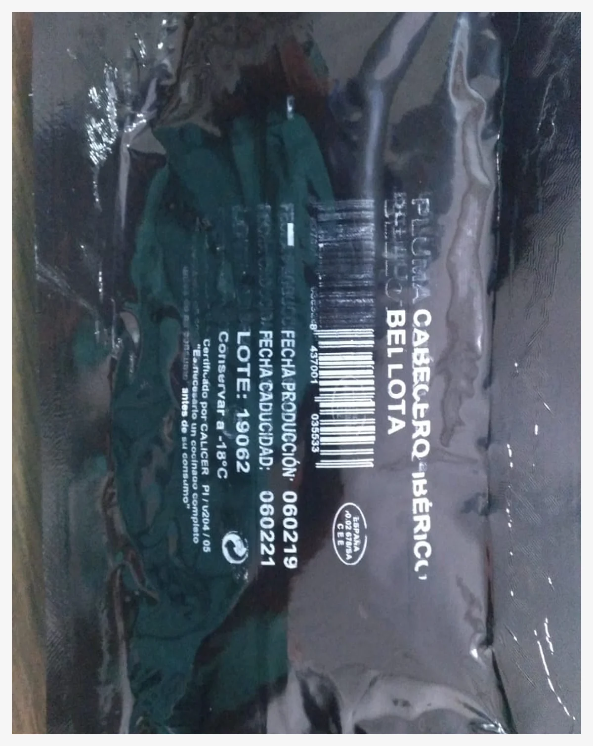 Mogote ibérico fresco envasado al vacío de Distribuciones Lucas Guzmán Mogote ibérico fresco envasado al vacío de Distribuciones Lucas Guzmán